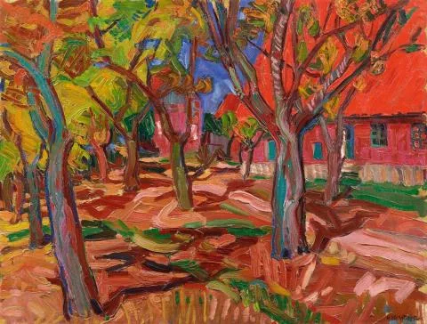 Peter August Böckstiegel — Westfälisches Dorf im Sommer