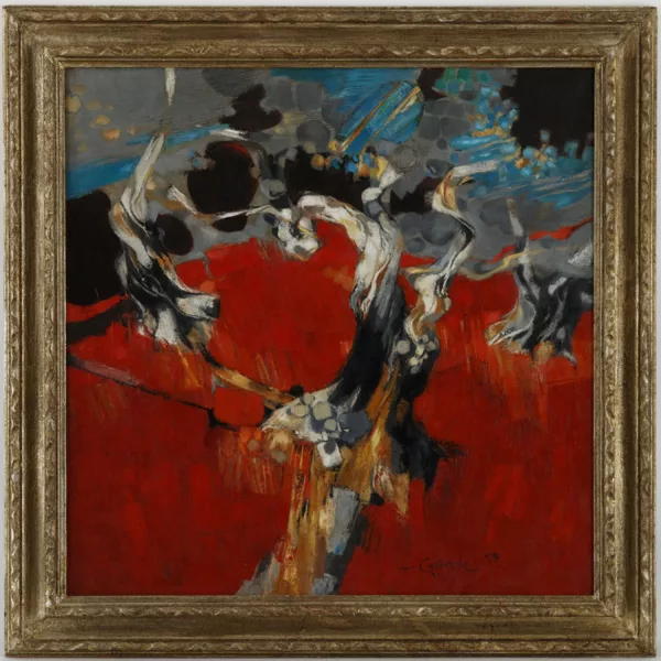 Yves Ganne — Yves Ganne (1931), \\Les oliviers\\, huile sur
