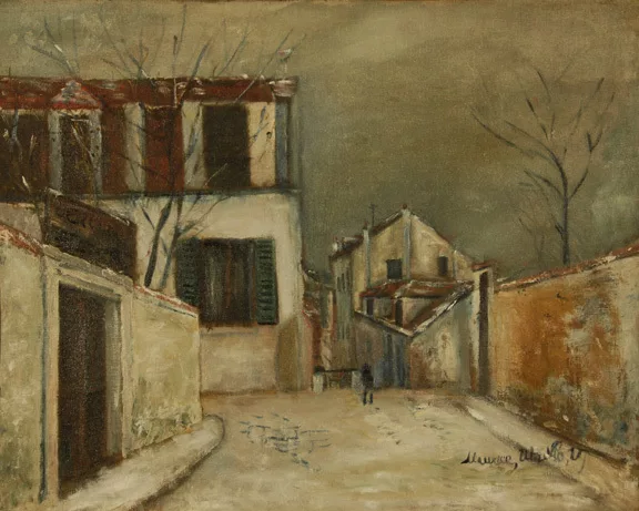 Maurice Utrillo — Rue de Mont-Cenis sous la neige, um 1917