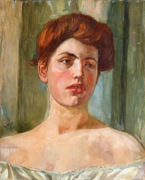 Wilhelm Trübner — Portrait de Mademoiselle St.