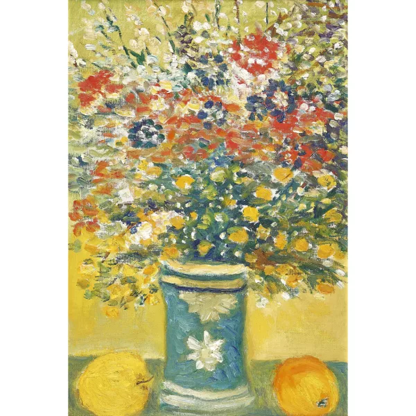 Michele Cascella — "Vaso di fiori e natura morta".