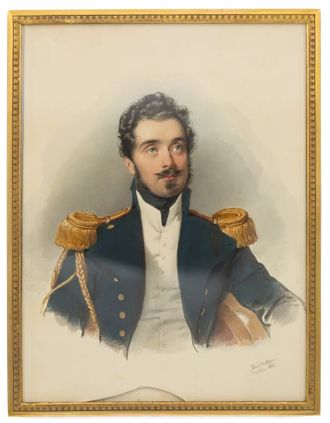 Josef Kriehuber — Jeune officier