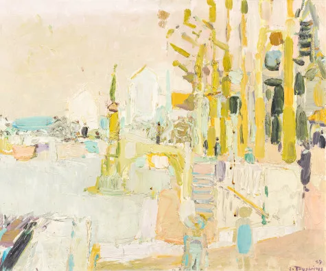 Jacques Truphémus — Passerelle St. Georges - (Saône), 1957