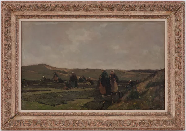 Johannes Evert Akkeringa — Femmes reprisant les filets