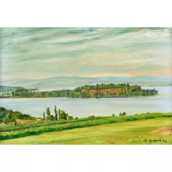 Karl Einhart — L'Untersee con l'isola di Reichenau.