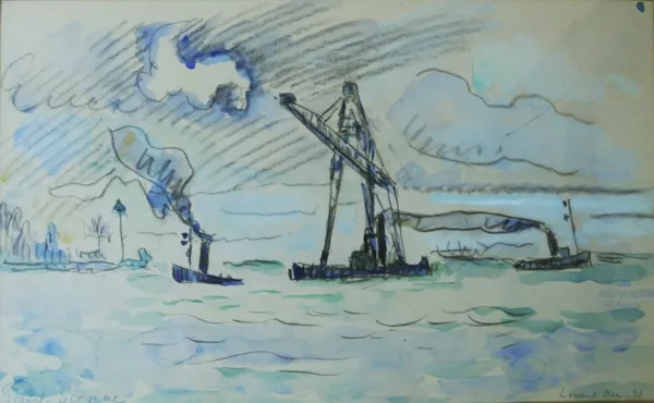 Paul Signac — Le port de Lorient, Décembre 1921