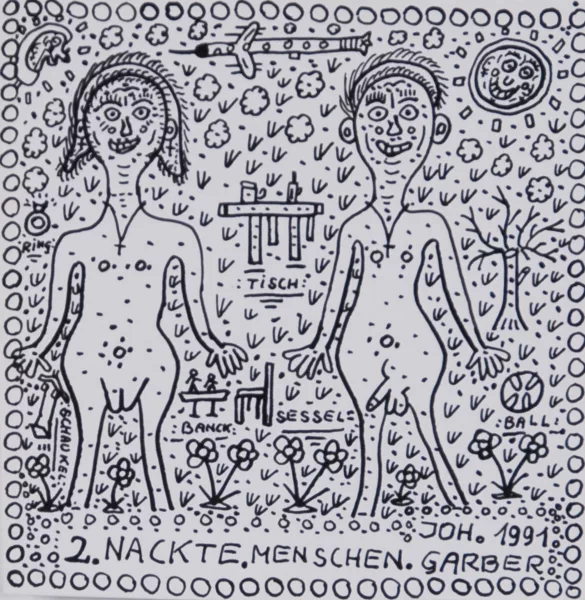 Johann Garber — 2 Nackte Menschen, 1991