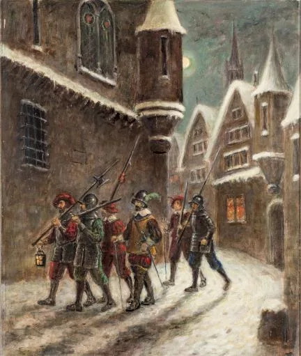 Joseph Anton Roth — Joseph Anton Roth (1807-1868), 'Tour de garde'.