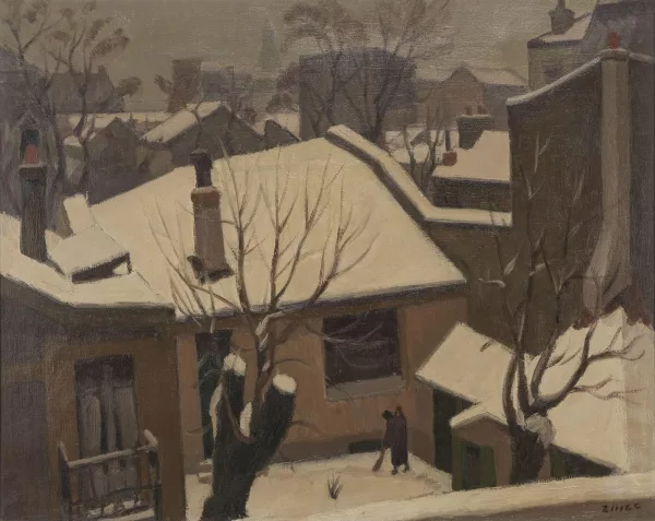 Jules-Émile Zingg — Effets de neige sur les toits