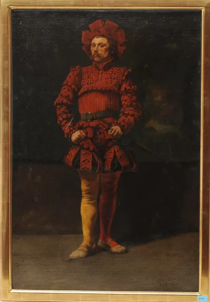Louis Bombled — Stehender Landsknecht