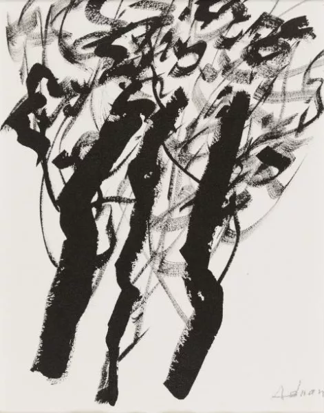 Etel Adnan — Ohne Titel (Aus: Serié des Arbres)