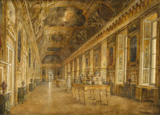 Victor Duval — Vue de la Galerie d’Apollon au Musée du Louvre