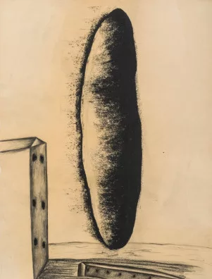 Enzo Cucchi — Il parto dell' ombra, 1982