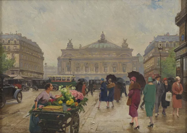 Louis Marie De Schryver — Marchande avenue de l'Opéra