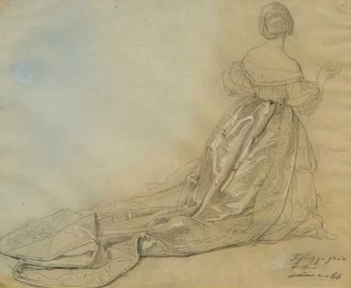 Anselm Feuerbach — Femme avec traîne