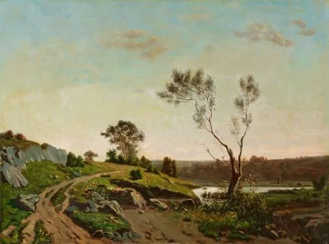 Henri Harpignies — Landscape of the Burgundy countryside