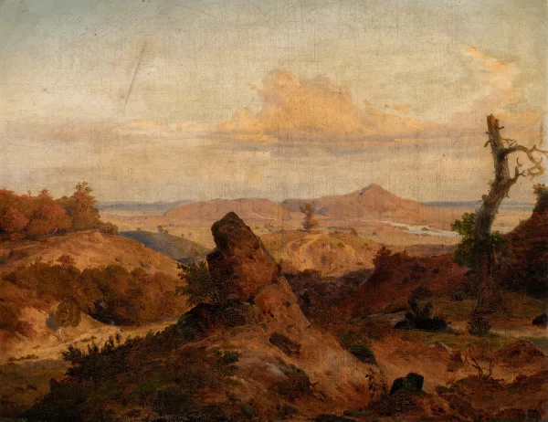 Carl Friedrich Lessing — Paysage vallonné de l'Eifel