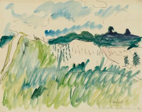 Erich Heckel — Bewachsene Dünen