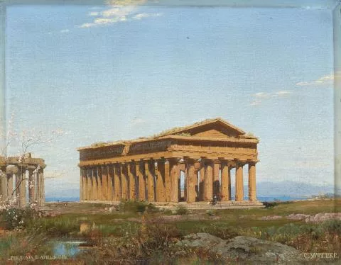 Carl Wuttke — Der sogenannte Poseidontempel in Paestum