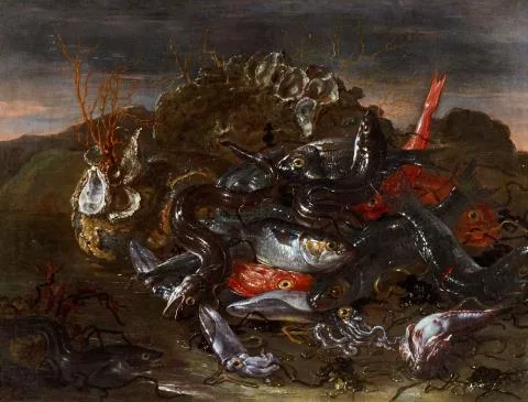 Giuseppe Recco — Stillleben mit Meerestieren