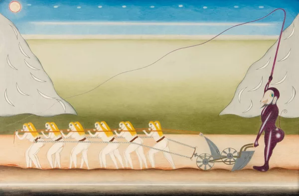 Friedrich Schröder-Sonnenstern — The curse of the plough, 1956
