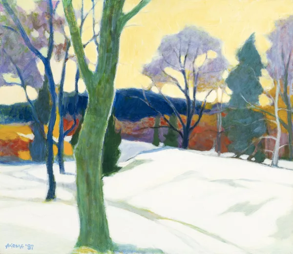 Tadashi Asoma — Tadashi Asoma (1923-2017), "Frosty morning - Matin