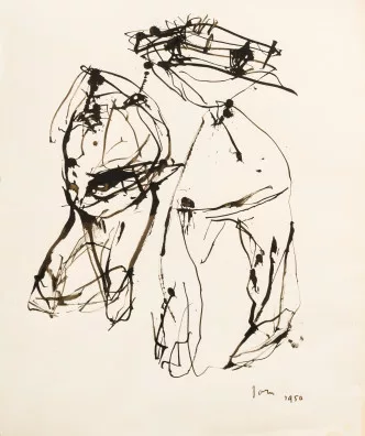 Asger Jorn — Komposition mit Figuren, 1950