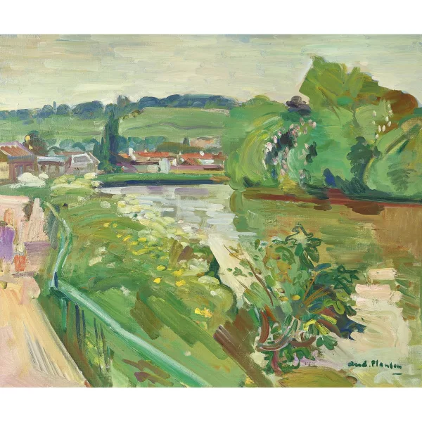 André Planson — "La Marne verte".