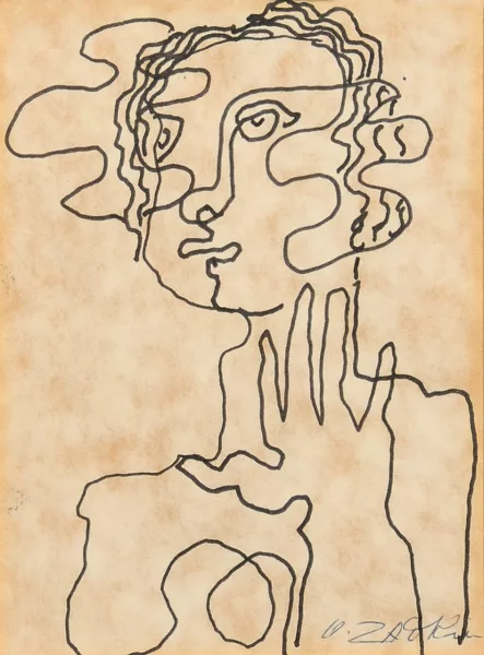 Ossip Zadkine — Frauenporträt