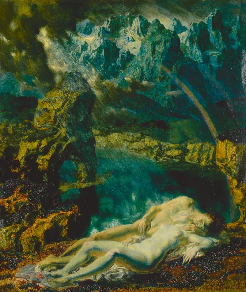 Theodor Baierl — Schlafendes Liebespaar
