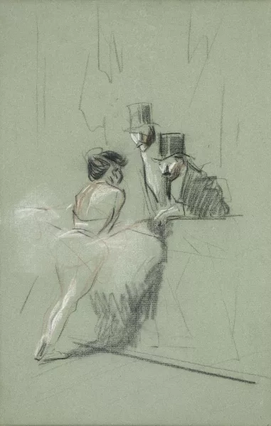 Jean-Louis Forain — Dans les coulisses,
