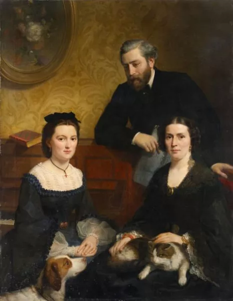 Alphonse Colas — Bildnis des Musikers Lavaud und seiner Familie