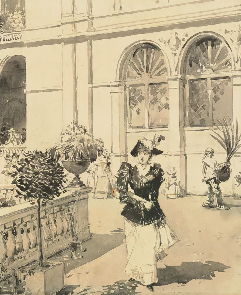 Childe Hassam — Promenade, Scene at the Columbian Exposition, Chicago, 1892