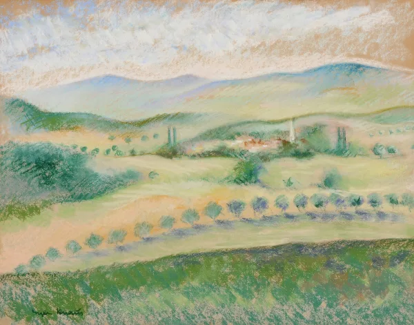 Eugen Knaus — Landschaft in der Toscana