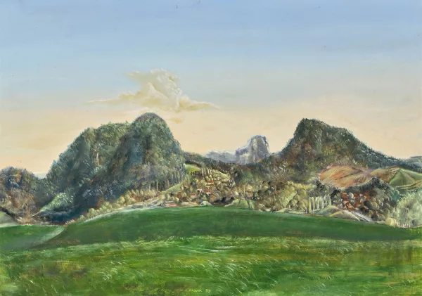 Heinz Plank — Landschaft bei Wehlen