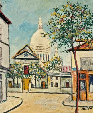Élisée Maclet — Paris, la place du Tertre, um 1923
