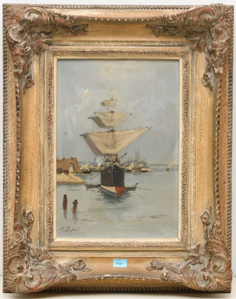 Eugène Galien — Nave a vapore nel porto
