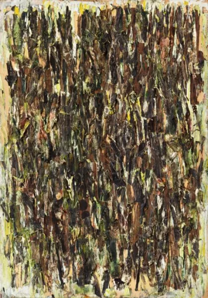 Gerhard Hoehme — Borkenbild - grünlich