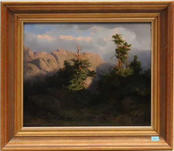 Julius Bakof — Gebirge mit knorrigen Bäumen