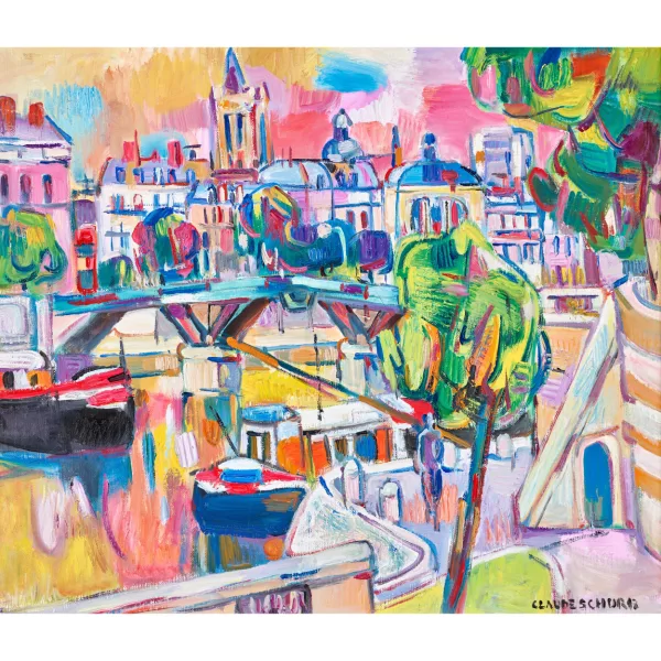 Claude Schürr — « Péniches Parisiennes ».