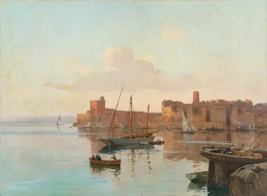 Joseph Garibaldi — Vue du port de Marseille