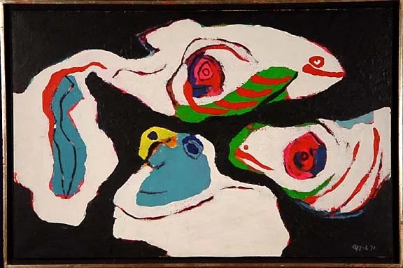 Karel Appel — 3 Friends, 1971