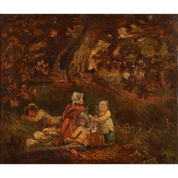 George Morland — Enfants dans la forêt