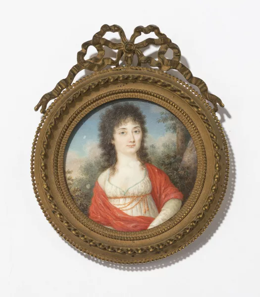 Joseph Kaltner — Dame au châle rouge