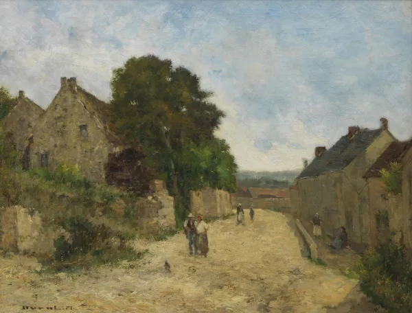 Léon Duval-Gozlan — Rue de hameau animé