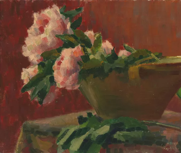 Auguste Herbin — Stillleben mit Hortensien