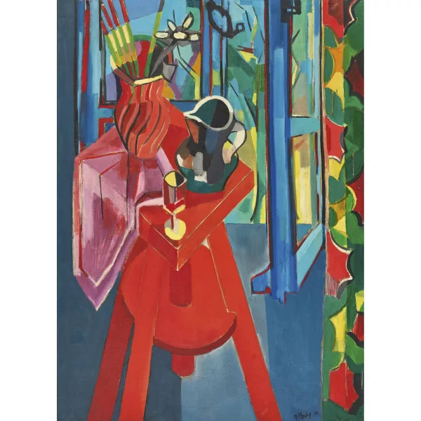 Marcel Mouly — "La selle rouge".