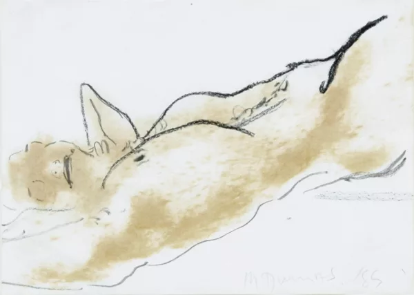 Marlene Dumas — Lying Nude, 1989