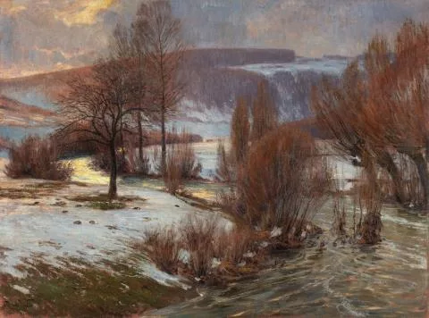 Fritz von Wille — Verschneite Eifellandschaft