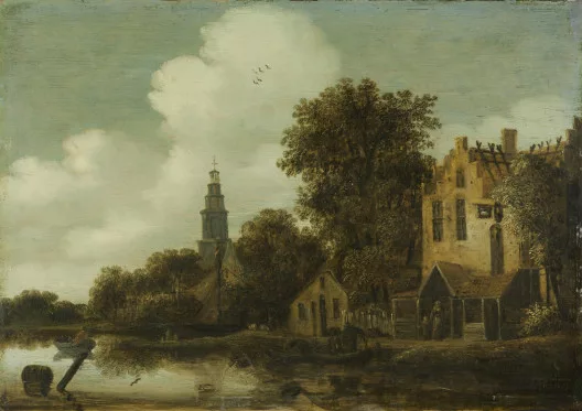 Meindert Hobbema — Paysage de canal
